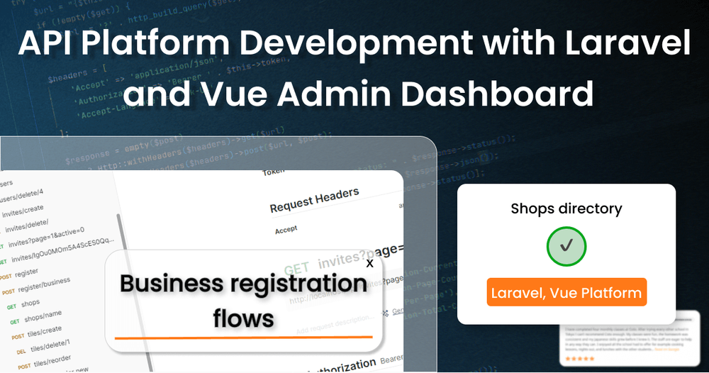 Розробка API-платформи для мобільного застосунку з адмін-дашбордом на Laravel 12 і Vue